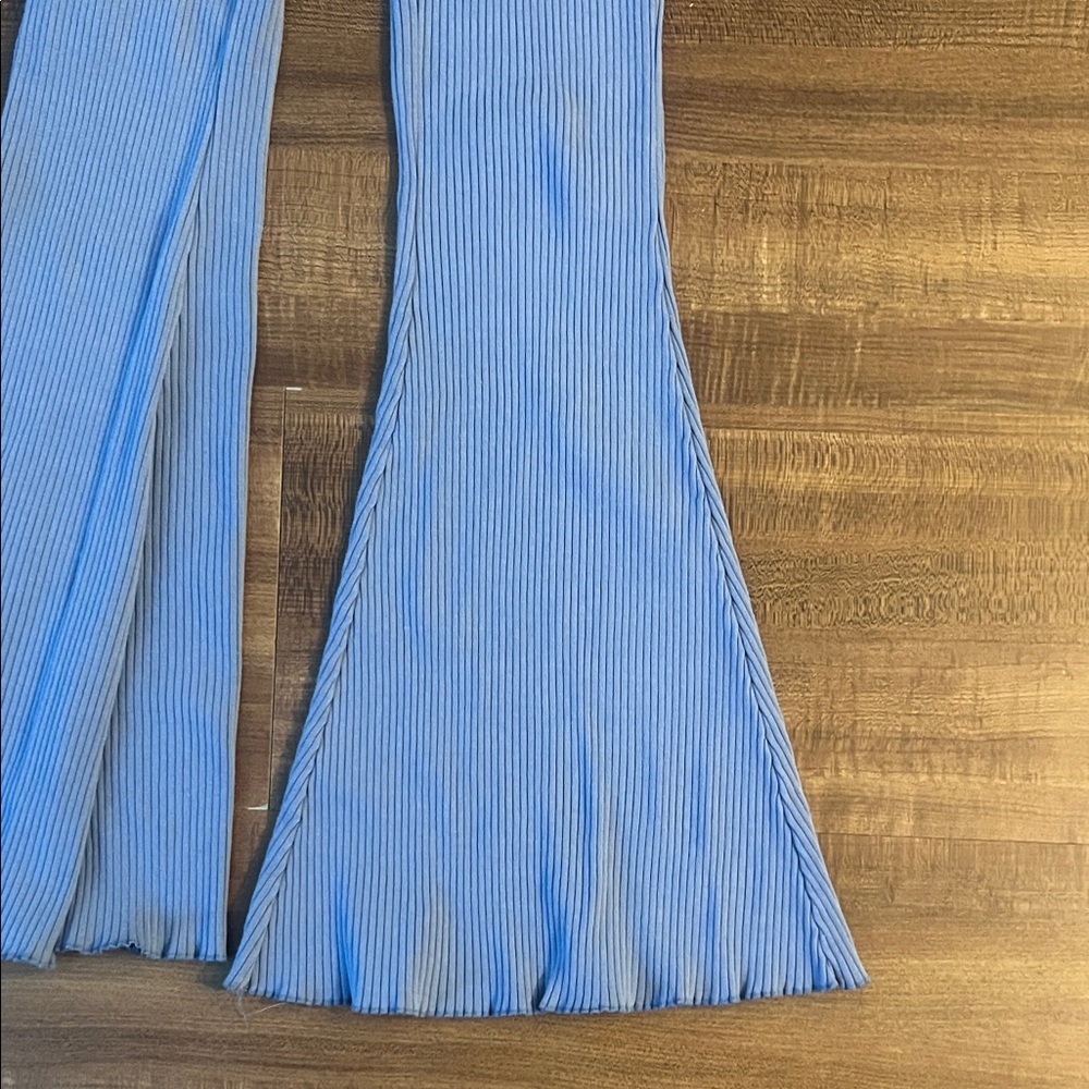 Aerie Blue Ribbed Lounge Set - Picture 6 of 7